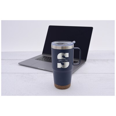 POD CORK BOTTOM STAINLESS MUG 24 OZ