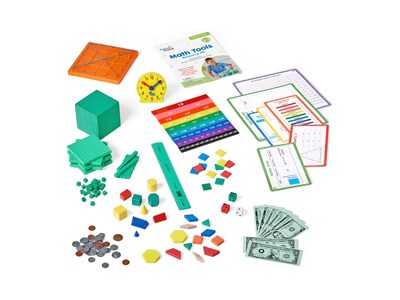 hand2mind Math Tools Resource Kit for Grades 2-3, Manipulative, Assorted Colors (95876)