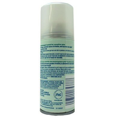 Satin Care Ultra Sensitive Shave Gel, 2.5 oz Bottle, 6 Bottles/Bag, 12 Bags/Carton