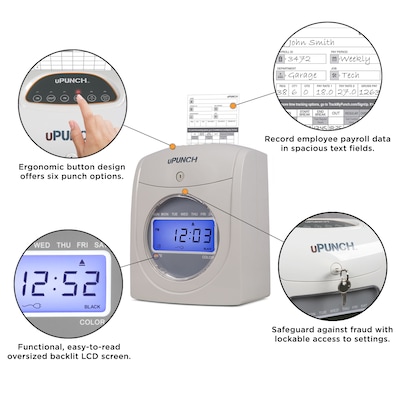 uPunch UB2300 Time Clock Calculating Bundle (UB2300)