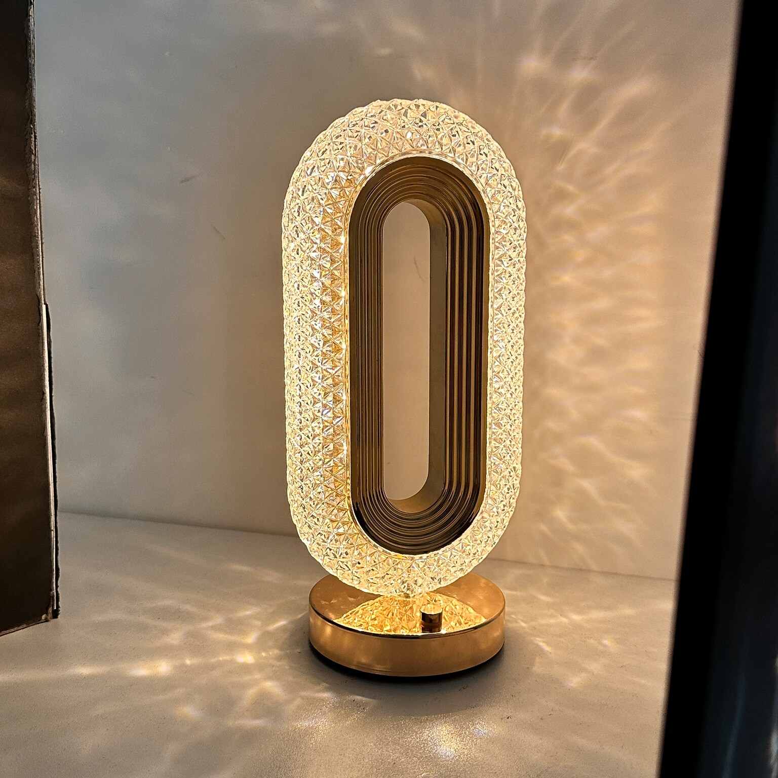 Tech Mod LED Oval Crystal Lamp