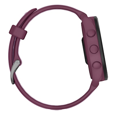 Garmin Forerunner 165 Smartwatch, GPS, 43mm, Berry & Lilac Silicone Band (010-02863-33)