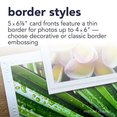 Strathmore Photo Mount Cards & Envelopes,  6.875" x 5", White, 6/Sheets, 3/Bundle (STTP205180-3)