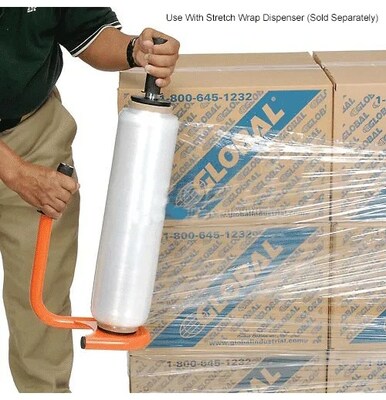 Global Industrial Stretch Wrap Film For Hand Dispenser, 80 Gauge, Cast, 18" x 1500', Clear (242427)
