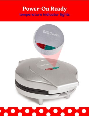 Betty Crocker 8-Inch Travel Size Pizza Maker Plus, Silver (BC-4959CS)