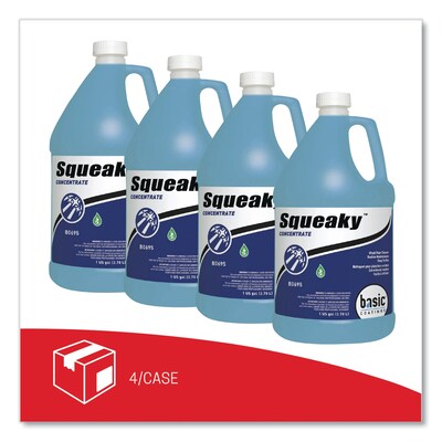 Betco Squeaky Concentrate Floor Cleaner, Characteristic Scent, 1 Gal. Bottle, 4/Carton (BETB06950412