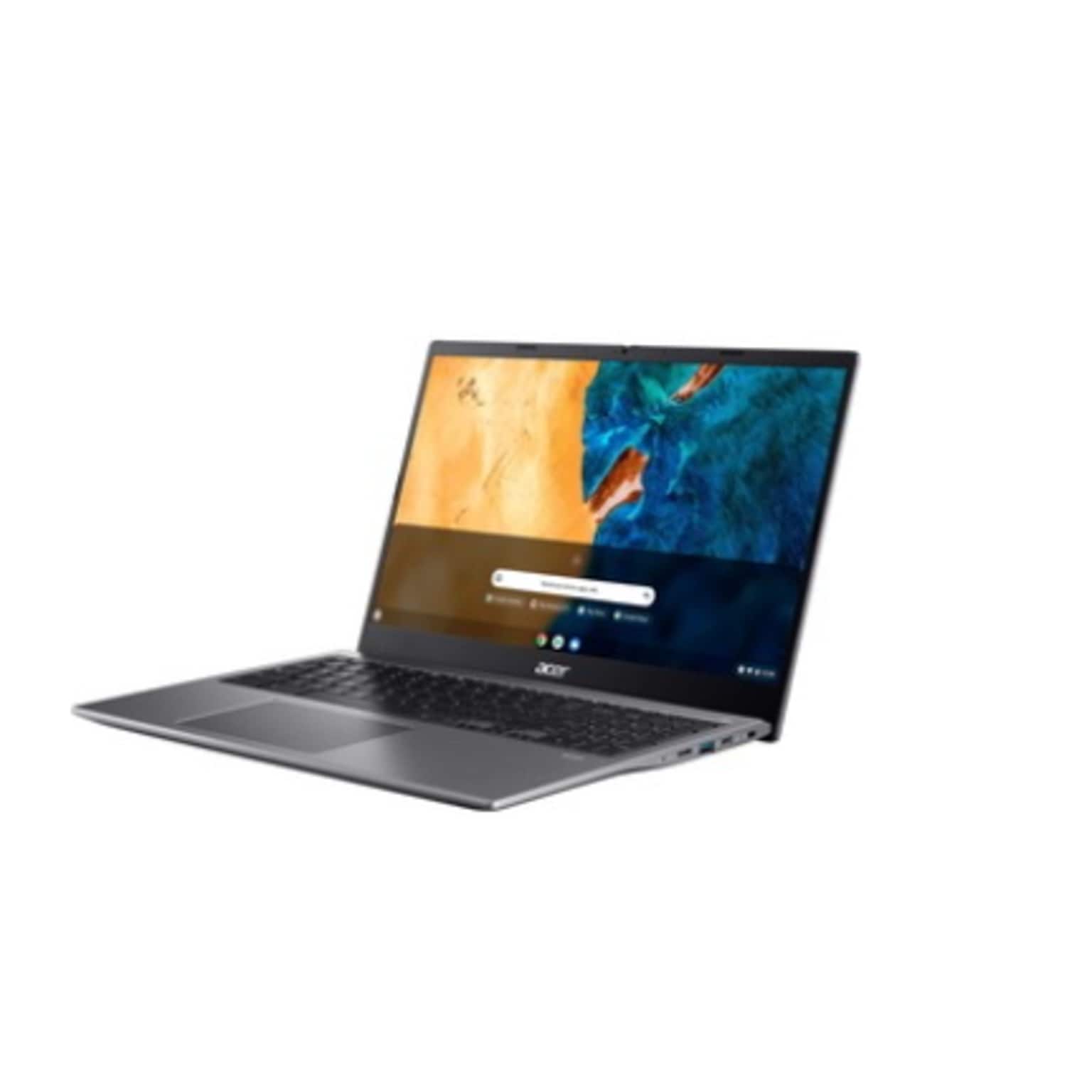 Acer Chromebook CB515-1W-54MS, 15.6, Intel Core i5-1135G7, 8GB Memory, 128GB SSD, Chrome OS, Steel Gray (NX.AYGAA.002)