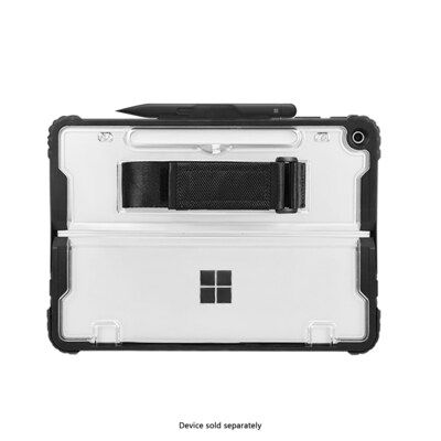 SaharaCase Raider Series Heavy Duty Case with Hand Strap for Microsoft Surface Pro 12, Shoulder Strap, Crystal Clear (TB00482)