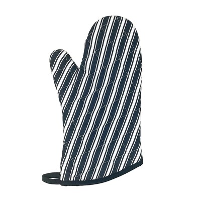Better Houseware Striped Oven Mitt, Black (BTH1684E)