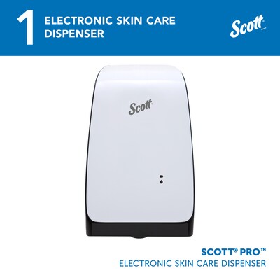 Scott Pro Automatic Wall Mounted Hand Soap/Hand Sanitizer Dispenser, White (32499)