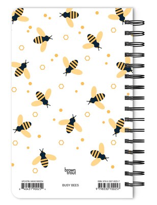 BrownTrout Busy Bees 5.25 x 8.25 Academic & Calendar Year Personal Organizer, Multicolored (979833