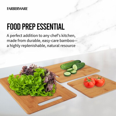 Farberware Bamboo Cutting Board Set, 3 Pieces (5190597)