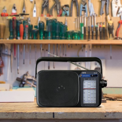 QFX AM/FM/Shortwave Radio, Black (QFXR24BLK)