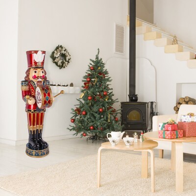 National Tree Company 58 Animated Nutcracker with Multicolor Lights and Music (BG-20587A)