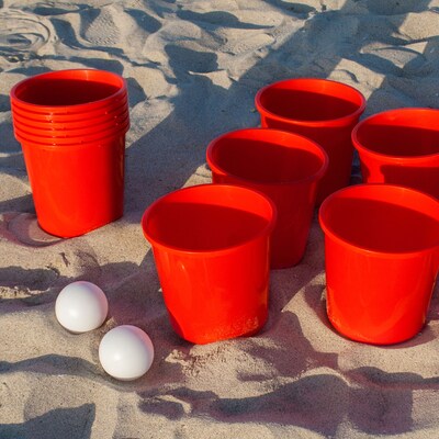 YardGames Outdoor Giant Yard Pong Game, Multicolored (PONG-001)