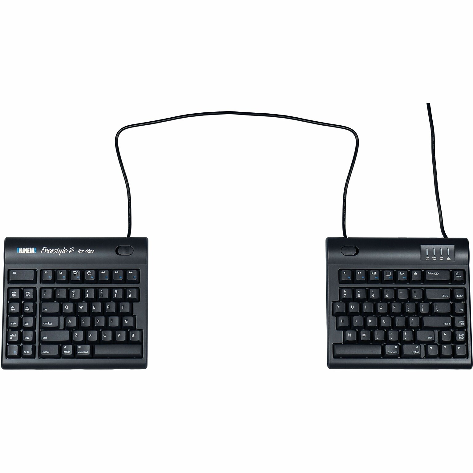 Kinesis Freestyle2 Wired Keyboard, Black (KB800HMB-US-20)