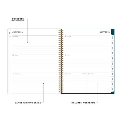 2026-2027 Blue Sky Greta 8.5 x 11 Academic Weekly & Monthly Planner, Plastic Cover (136479-A27)