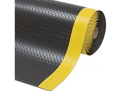 NoTrax Saddle Trax Anti-Fatigue Mat, 36" x 24", Black/Yellow (979S0023YB)