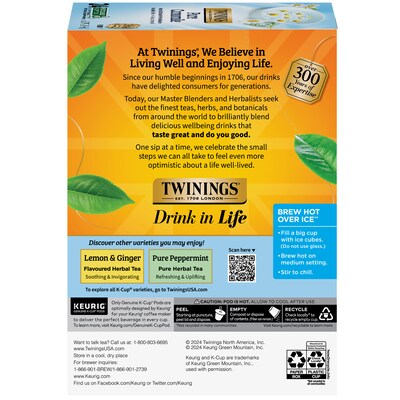 Twinings Pure Camomile Herbal Tea, Keurig® K-Cup® Pods, 24/Box (TNA85790)