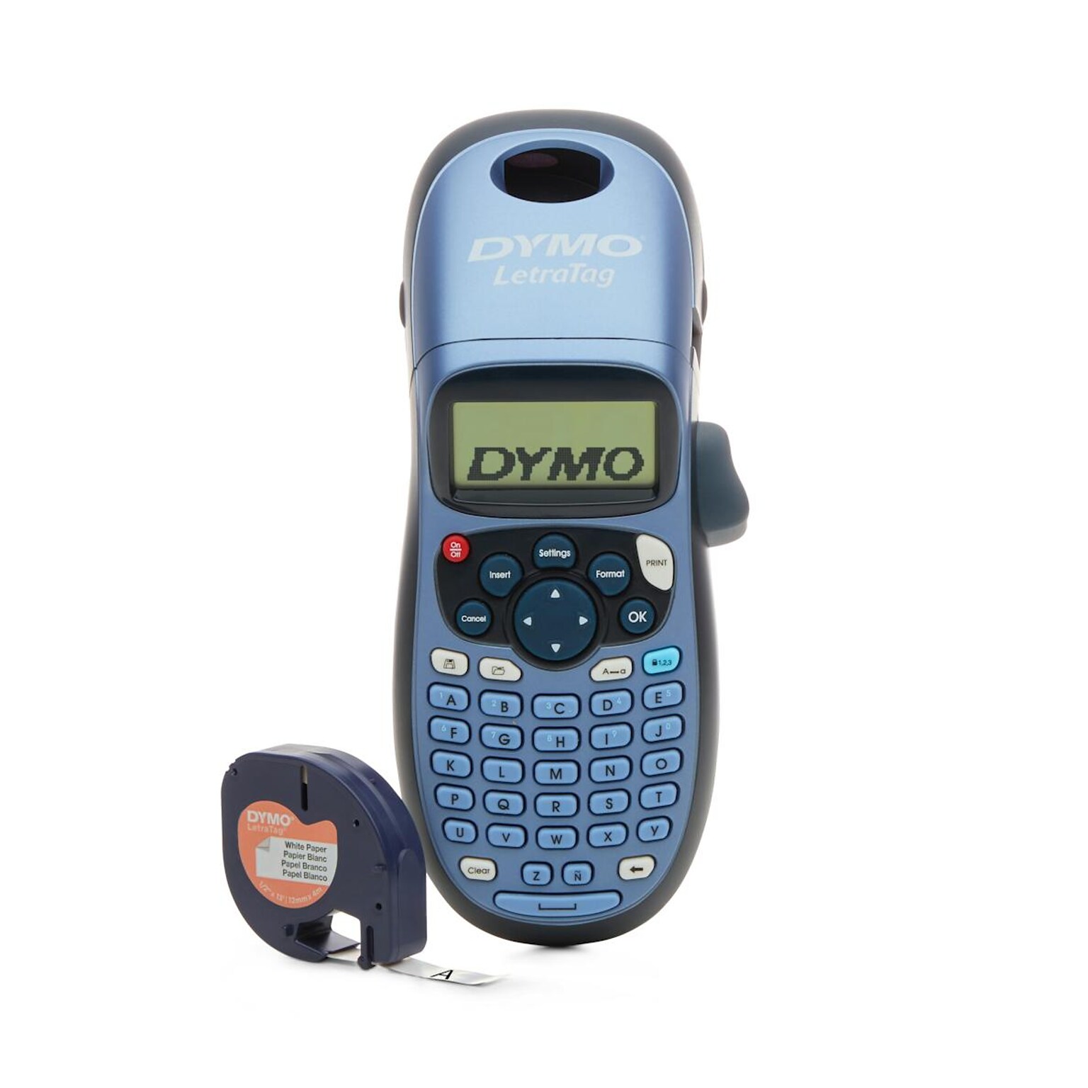Dymo LetraTag 100H Portable Thermal Handheld Label Maker, Blue (2174534)