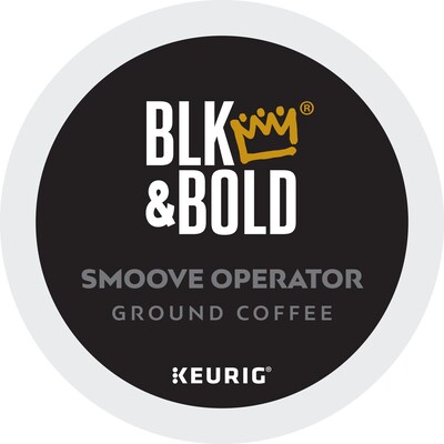 BLK & Bold Smoove Operator Coffee Keurig® K-Cup® Pods, Dark Roast, 80/Carton (OKB90056CT)