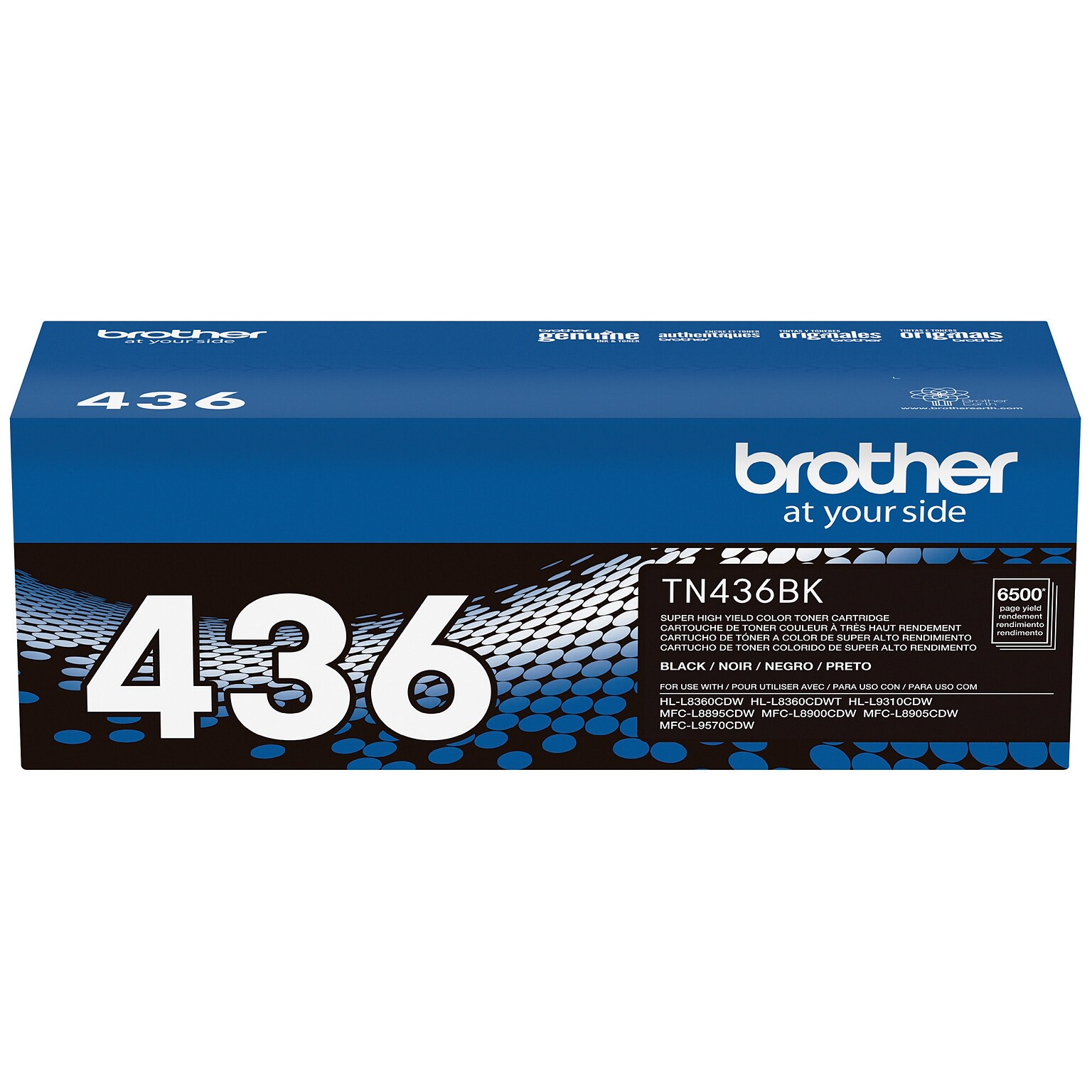 Brother TN-436 Black Extra High Yield Toner Cartridge, Print Up to 6,500 Pages (TN436BK)