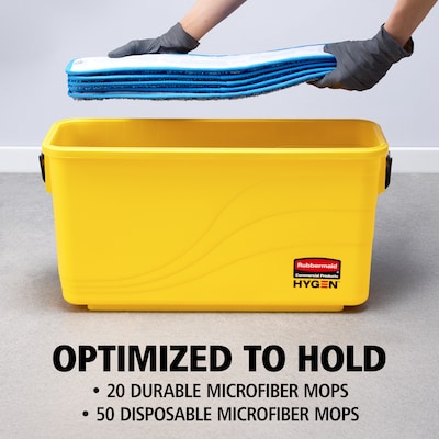 Rubbermaid Commercial Hygen Bucket, Yellow (FGQ95088YEL)
