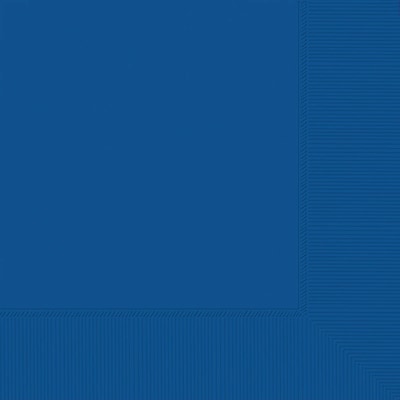 Party City Beverage Napkin, 2-Ply, Royal Blue, 40 Napkins/Pack (AM60211-105)