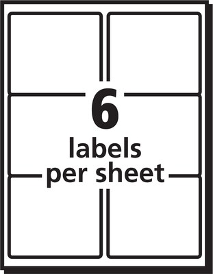 PRES-a-ply Laser/Inkjet Shipping Labels, 3-1/3" x 4", White, 600 Labels/Box (30604)