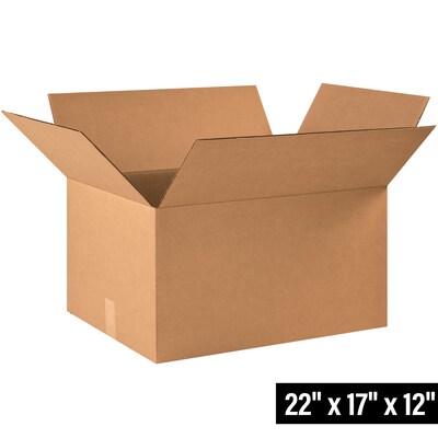 22 x 17 x 12 Shipping Boxes, 10/Bundle (221712)