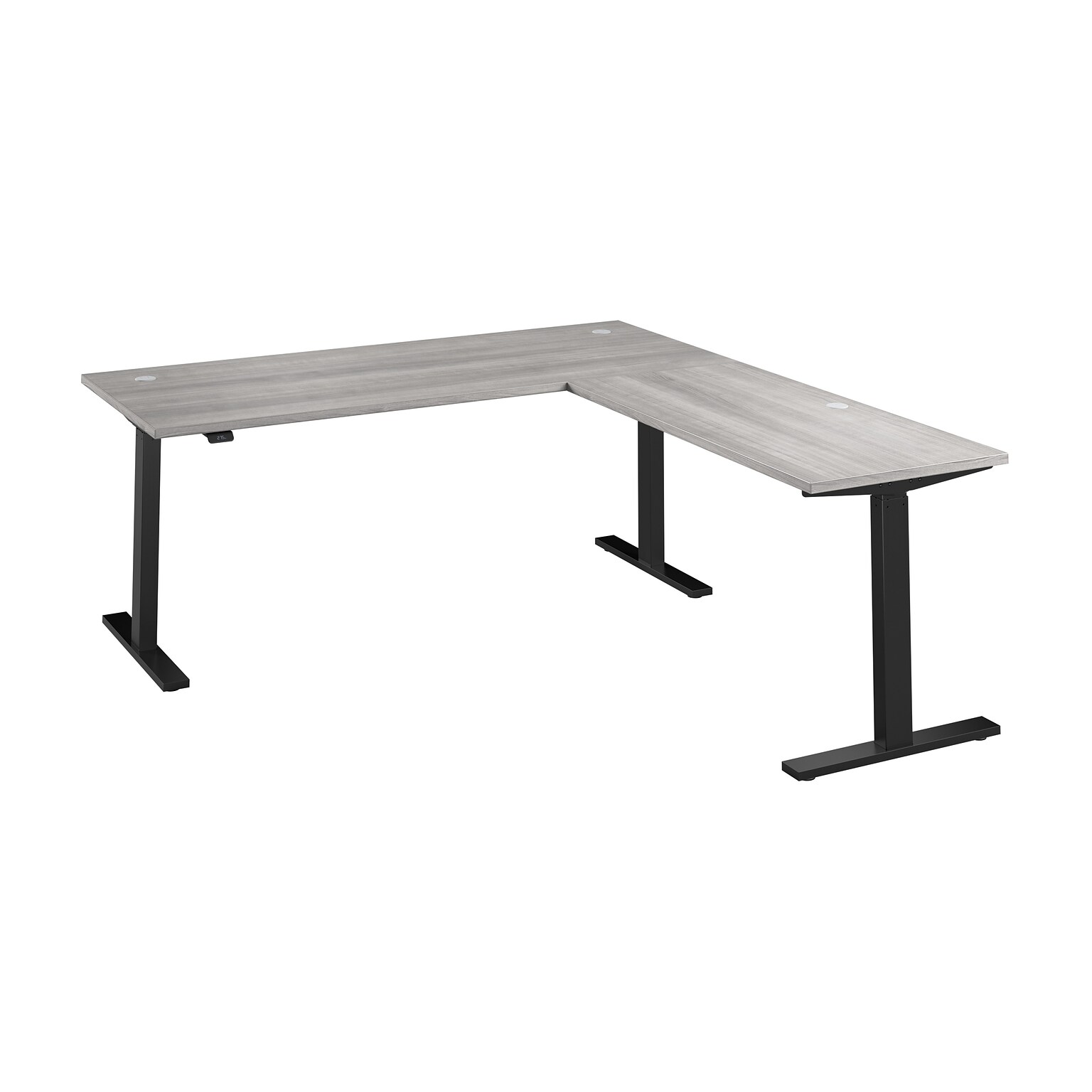 Bush Business Furniture Move 60 Series 72W L Shaped Adjustable Standing Desk, Platinum Gray (M6SL7278PGBK)