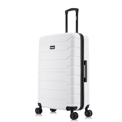 InUSA Trend 31.07 Hardside Suitcase, 4-Wheeled Spinner, White (IUTRE00L-WHI)