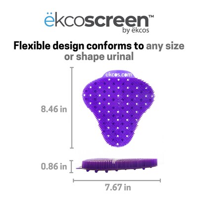 Diversey Ekcoscreen Urinal Screen, Berry, 12/Carton (EKS-1P-12)