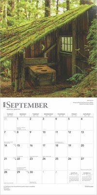 2025 BrownTrout Outhouses 12" x 12" Monthly Wall Calendar (9781975477493)