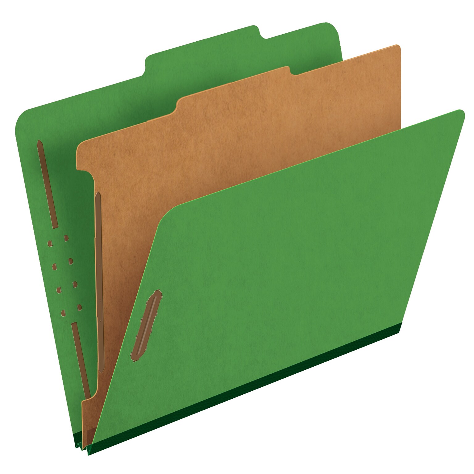 Pendaflex Pressboard Classification Folder, 1-Dividers, 1 3/4 Expansion, Letter Size, Dark Green, 10/Box (23733P)