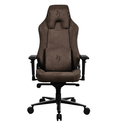 Arozzi Vernazza Supersoft Fabric Ergonomic Racing Gaming Chair, Brown (VERNAZZA-SPSF-BWN)