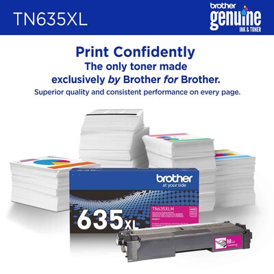 Brother TN635XL High Yield Magenta Toner Cartridge (TN635XLM)