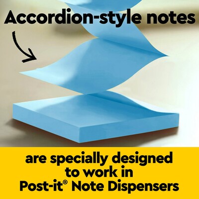 Post-it Pop-up Super Sticky Notes, 3" x 3", Summer Joy Collection, 90 Sheets/Pad, 6 Pads/Pack (R330-6SSJOY)