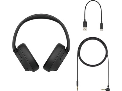Sony Wireless Active Noise Canceling On-Ear Headphones, Bluetooth, Black (WHCH720N/B)