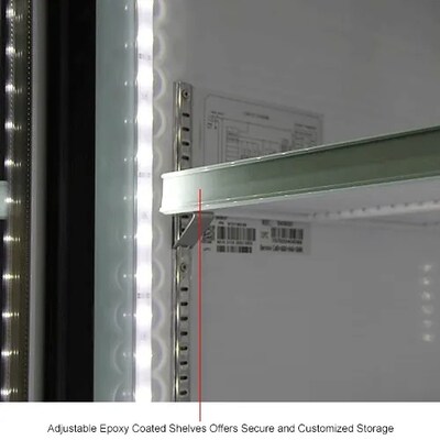 Global Industrial Nexel Merchandiser Refrigerator, 3 Glass Doors, 53 Cu. Ft. (243037)