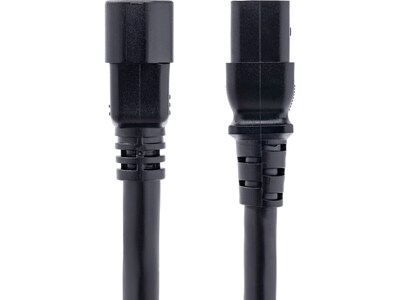 StarTech 6 C14 to C19 Power Cable, Male to Female, Black (PXTC14C19146)