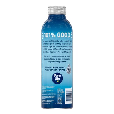 Pure Life Purified Water, 20 oz., 18 Bottles/Case (19990463)