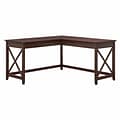 Bush Furniture Key West 60W L Shaped Desk, Bing Cherry (KWD160BC-03)