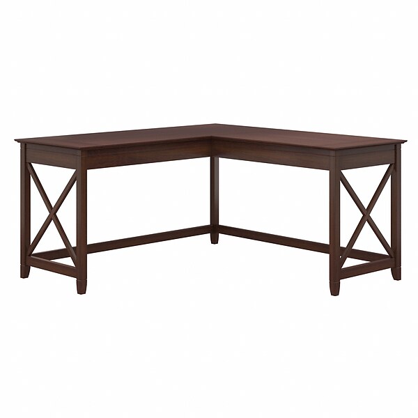 Bush Furniture Key West 60 L-Shaped Desk, Bing Cherry (KWD160BC-03)
