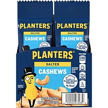 Planters Salted Cashews, 1.5 oz., 18 Bags/Pack (209-00626)