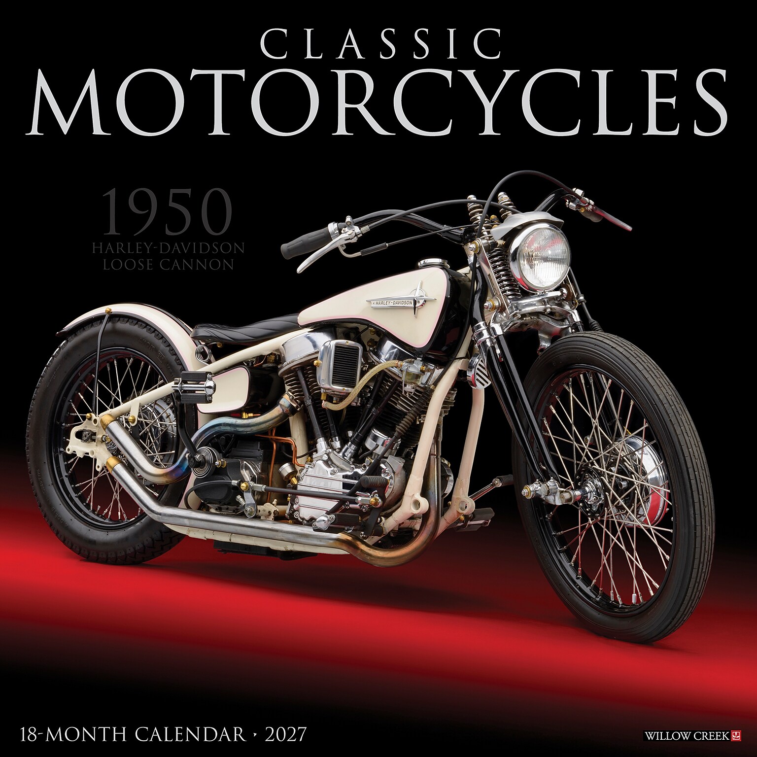 2027 Willow Creek Classic Motorcycles 12 x 12 Monthly Wall Calendar, Assorted Colors (59746)