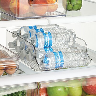 iDESIGN Water Bottle Refrigerator Bins, Clear, 4/Set (27738M4)