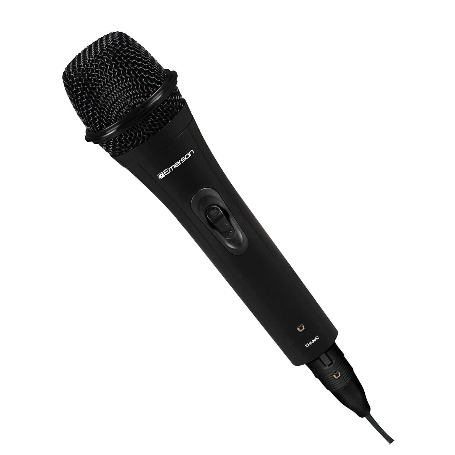 Emerson Professional Handheld Microphone with Plug Adapter, Black (EAM-9000)