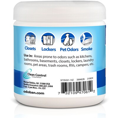 OdoBan Deodorizer Solid, Fresh Linen Scent, 14 oz. (9735C61-14Z12D)