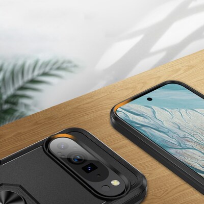 SaharaCase Raider Phone Case for Google Pixel 9 Pro XL, Shock Absorbing, Scorpion Black (CP00609)